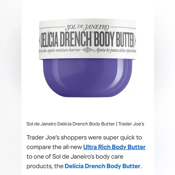 Newly released Trader Joe’s Ultra Rich Body Wash Oil and Body Butter Set - Picture 3 of 5